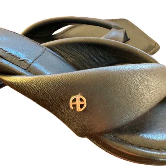 Anine Bing Viola Leather slip on kitten heel Sandal Size 10 or 40 EU - Picture 3 of 8